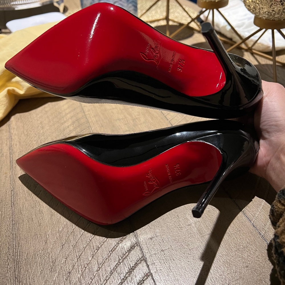 Christian Louboutins. So Kate size 37.5